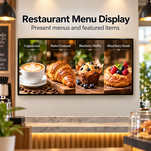 Affichage numérique mural de 37 pouces, écran commercial, affichage de menu, écran LCD Full HD, écran publicitaire - Product Image 3