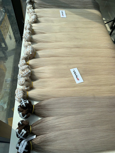 Extensions de cheveux Nasa Hair Premium 20-26 pouces 100% Remy vierges vietnamiennes, trame machine, super double drawn, blond ton froid - Product Image 6