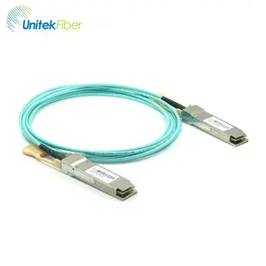 Aoc Customization 100 Gigabit QSFP28 AOC Cable 5M 10M 20M 30M Fiber AOC Cable High Speed Multimode OM3 AOC Cable Patch Cord