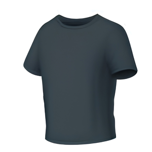 T-shirt en coton respirant, tissu léger à flux d'air, coupe classique, épaules tombantes, doux et confortable, streetwear pour femmes, logo uni - Product Image 6