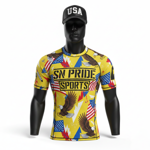 Rashguard à manches longues avec logo personnalisé imprimé par sublimation UPF 50, Rashguard MMA BJJ Surf, fabricants OEM de Rashguard - Product Image 1