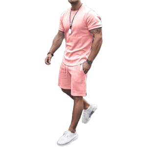 Conjunto a Medida para Hombre, Fabricante de Camisetas y Pantalones Cortos de Algodón, Verano, OEM, Marca Privada, Venta al Por Mayor - Product Image 1