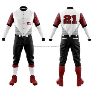 Sweat-shirt de baseball personnalisé pour hommes, respirant, vente en gros d'uniforme de baseball vierge, taille américaine, logo imprimé par sublimation - Product Image 6