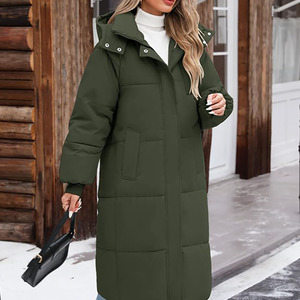 เสื้อแจ็คเก็ตพัฟเฟอร์ผ้าโพลีเอสเตอร์แฟชั่นสำหรับผู้หญิง ผลิตภัณฑ์คุณภาพดี มีกระเป๋า ดีไซน์คลาสสิก - Product Image 5