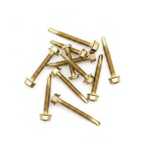 Tornillos Autoperforantes con Cabeza Hexagonal, Métricos, de Acero al Carbono Clase 8.8, Zincados, Rosca Gruesa - Product Image 1