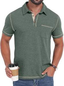 เสื้อเชิ้ตผู้ชายไซส์ใหญ่ ผ้าฝ้ายระบายอากาศดี แขนสั้นลำลอง รุ่น LEAFITS LF-PS-0514 พิมพ์ลายตัวอักษร - Product Image 2