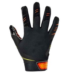 Gants de football américain pour jeunes et adultes, gants de receveur en cuir PU personnalisés, gants d'entraînement haute performance - Product Image 3