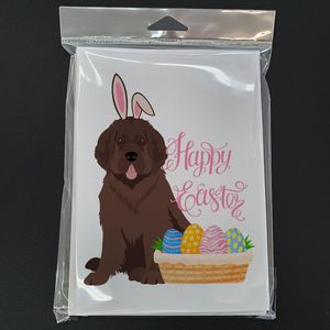 Whimsical A7 Size 5x7 Brown Newfoundland <b>Easter</b> Blank Note <b>Cards</b> <b>Pack</b> of 8 with Envelopes Newfie Christmas Greeting <b>Card</b> Set - Product Image 3