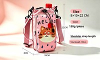 Sac à bandoulière multifonctionnel en nylon à motif dessin animé pour camping et loisirs en plein air, pour hommes et femmes