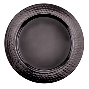 Assiette de service en métal la plus tendance d'Inde, assiette décorative de table luxueuse en métal - Product Image 3
