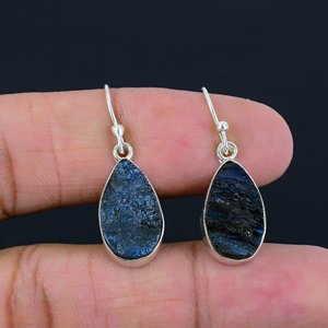 <b>Best</b> Deal 925 Sterling Silver Handcrafted Labradorite Drop Earrings Blue Flash Gemstone Healing Crystal Wedding Party Gift - Product Image 5