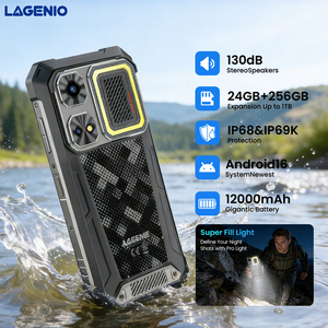 Smartphone LAGENIO Rhino 1 Pro 24 Go + 256 Go NFC 12000 mAh Appareil Photo Principal 64 MP Android 16.0 Prise en Charge de la Recharge Inversée Lecteur d'Empreintes Digitales Latéral - Product Image 4