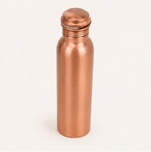 Handmade Pure Copper Water Bottle Health Benefits Modern Design for Daily Hydration Gym Yoga & Travel Eco-Friendly <b>Drinkware</b> - Product Image 3