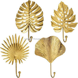 Intricate design brass wall hooks great for bedrooms and entryways needing classic decor and practical <b>storage</b> - Product Image 5