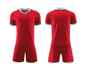 Uniforme de Fútbol de Poliéster 100% Transpirable de Primera Calidad, Nuevo Estilo, Diseño Nuevo, Color Sólido - Product Image 1