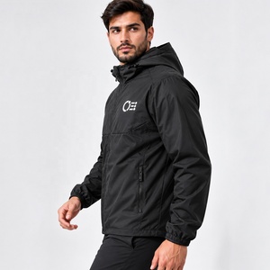 2027 <b>Men's</b> <b>Lightweight</b> Breathable Softshell <b>Jacket</b> Hooded Zip Up Outdoor Windproof <b>Jacket</b> for Hiking Clothing Travel <b>Jacket</b> - Product Image 4