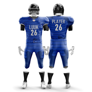 Conjunto de Uniforme de Fútbol Americano Personalizado para Jóvenes, Talla Grande, Transpirable, Antibacteriano, de Secado Rápido, que Absorbe la Humedad, 100% Poliéster - Product Image 3