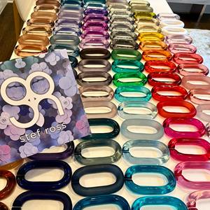 Cadena de eslabones de resina ecológica hecha a mano y personalizada para decoración de pared del hogar - Product Image 4