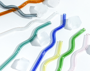 Pajitas de Vidrio Transparente de Colores Modernas y Trenzadas al por Mayor para Jugos, Leche, Té, Café, Vino y Otras Bebidas - Accesorios para Bar - Product Image 4