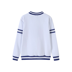 เสื้อสเวตเชิ้ตคอกลมสีขาว ZPB Sorority ปักอักษรกรีกด้วยไหมเชนีล สไตล์พรีเมียมสำหรับนักศึกษา แบบยูนิเซ็กส์ สตรีทแวร์ - Product Image 2