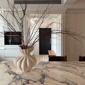 MiyaStone - Losa de Cuarzo Blanco Carmelo Impresa en 3D al por Mayor para Proyectos de Decoración de Interiores - Product Image 2