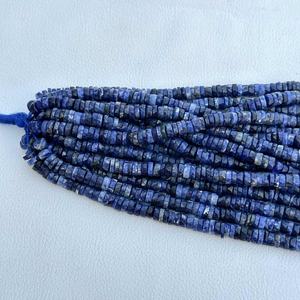 6mm 7mm naturel Sodalite Heishi pneu perles en gros perles de pierres précieuses à facettes pour collier Bracelet fabrication de bijoux tendance 2025 - Product Image 2