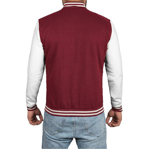Oversize Leisure Custom Patch Embroidery Leather Sleeve Baseball Letterman Varsity <b>Jacket</b> for Men <b>Plus</b> <b>Size</b> Sweater Bomber Coat - Product Image 5