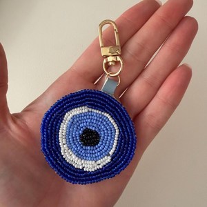 ALI FASHION ART Hand Embroidered Eco-Friendly Felt Woven Fruit Pattern Carabiner Keychain <b>Bag</b> <b>Charm</b> Model AFA-01 - Product Image 1