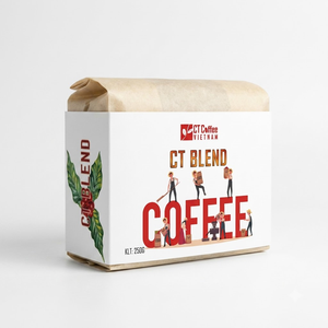 เมล็ดกาแฟคั่วกลาง OEM แบบผสม CT จากเวียดนาม คุณภาพดี ราคาแข่งขัน มีความเสถียร รสชาติเยี่ยม ระดับพรีเมียม/พิเศษ - Product Image 1