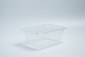 Conteneur alimentaire rectangulaire transparent jetable en plastique avec couvercle, 550, 650, 750, 1000 ml, prix abordable, directement de l'usine - Product Image 1