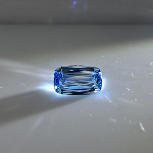 Diamante cultivado en laboratorio con corte mixto tipo cojín, azul intenso de 1 quilate, certificado por IGI, VS1, piedra suelta para joyería personalizada. - Product Image 1