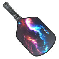 Balles de squash entièrement personnalisables OEM ODM Pro Edition, avec grip en PU premium, noyau en polymère alvéolé et face en fibre de carbone pour pickleball