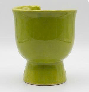 Jarrón de Cerámica Azul con Forma de Lazo, Hecho a Mano, Mate, para Flores, Decorativo, para Mesa, Hogar u Oficina, Ideal para Regalo - Product Image 3