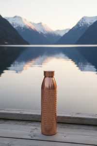 BURAQ HANDICRAT Copper Water <b>Bottle</b> 1L Design for Travel - Product Image 6