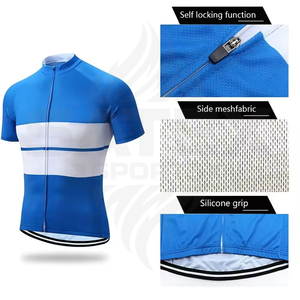 Maillot de Ciclismo de Secado Rápido y Alta Elasticidad para Carreras de Cross-Country, Maillot para Bicicleta de Montaña y Carretera con Culotte con Tirantes para Unisex - Product Image 6