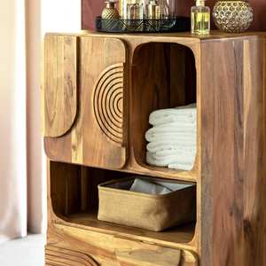 Columna de baño Vandana Ultra Elara de madera de acacia - Product Image 5