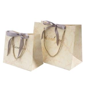 Luxury Custom Logo Jewelry Paper <b>Bags</b> with Ribbon Handles Stylish Boutique Gift Packaging <b>Bags</b> - Product Image 4