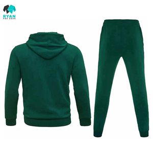 Ensemble de survêtement sportif pour homme, coupe ajustée, avec fermeture éclair intégrale, veste et pantalon rayés, 2 pièces - Product Image 3