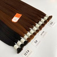Extensions de Cheveux Remy Vierges 100% de Qualité Supérieure, Lisses et Soyeuses, Double Trame Faite à la Machine, Origine Vietnamienne, Prix de Gros