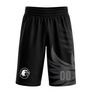 Ensemble de basket-ball de sécurité en polyester noir et gris pour hommes, maillot sans manches et short, uniforme respirant pour l'entraînement athlétique et la compétition sportive - Product Image 3