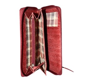Handcrafted Genuine Leather <b>Wallet</b> for Women with Secure Zip Closure <b>RFID</b> <b>Blocking</b> Long Purse Organizer Card Holder - Product Image 5