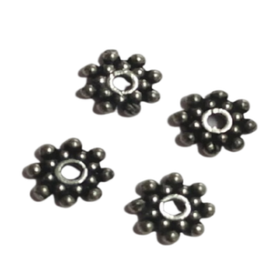 Daisy Charm 925 Sterling Silver Jewelry Findings & Components <b>Spacers</b> Manufacturer and Supplier of Silver <b>Spacers</b> - Product Image 2