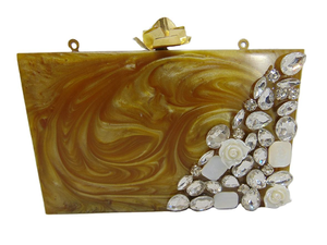 Resin <b>Box</b> Lady Classic Newest Design and Resin Purse Resin Metal Purse Boho Clutch modern women Designer BY MULTI CRAFT - Product Image 3