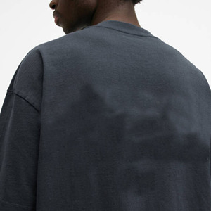 T-shirts pour hommes personnalisés, solides, formels, tricotés, respirants, grandes tailles, tendance, avec logo imprimé en sérigraphie, anti-plis - Product Image 5