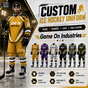 Bon Fournisseur avec Logo Personnalisé Nouvelle Arrivée Prix de Gros Ensemble Maillot et Pantalon de Hockey Sublimé Uniforme de Hockey sur Glace Personnalisé - Product Image 6