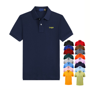 เสื้อโปโลผู้ชายผ้าโพลีเอสเตอร์คอตตอนแบบเรียบ ราคาโรงงาน OEM รับปักโลโก้ พิมพ์ลายตามสั่ง - Product Image 1