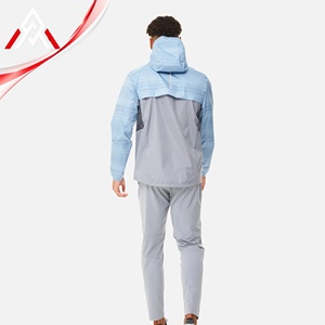 Conjunto Deportivo Ligero para Hombre, Cortavientos, Transpirable, de Secado Rápido, con Chaqueta con Capucha y Pantalones - Product Image 2