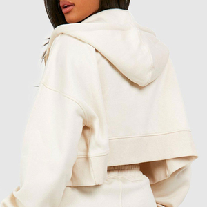 Sudadera con Capucha Corta para Mujer, Estilo Urbano, con Estampado Gráfico 3D, Cierre de Cremallera, Algodón Transpirable y Ecológico, en Oferta - Product Image 2