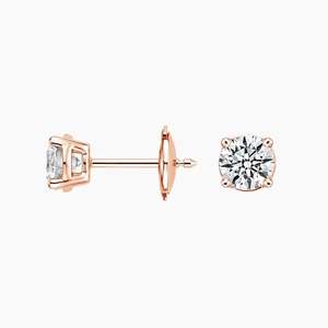 Pendientes de Diamantes Cultivados en Laboratorio con Cuatro Puntas, Plata de Ley 925, 1 Quilate, Certificados por IGI - Product Image 6