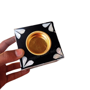 Élégant Brûleur de Bakhoor Fait Main, Meilleur Cadeau, avec Incrustation de Nacre et Os, Parfum Jasmin, Anis Étoilé, pour Maison et Bureau, Diffuseur d'Encens - Product Image 1